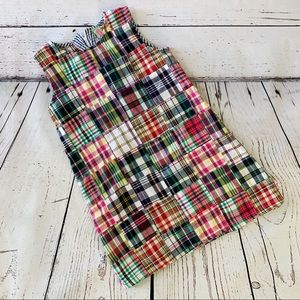 Sophie and Sam Colorful Plaid Sleeveless Dress XL